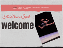 Tablet Screenshot of dancethespot.com